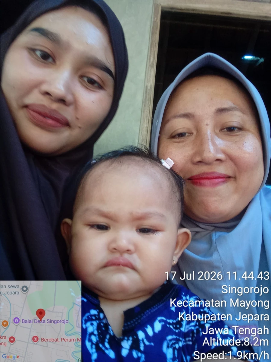 Kunjungan Kader TPK kepada Balita Syakira RT 03/RW 02