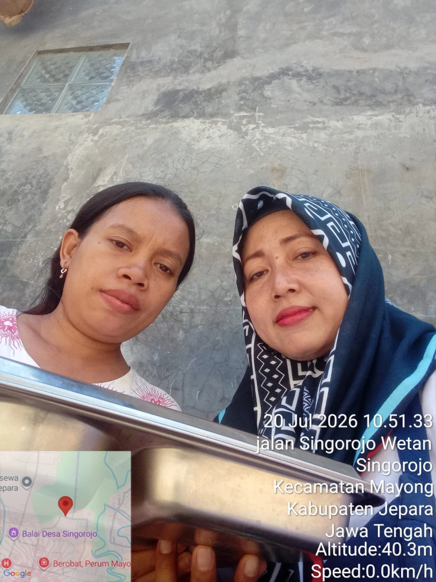 Pendistribusian MBG 3B kepada Ibu Hamil Rezekiatussafa’ah RT 05/RW 02