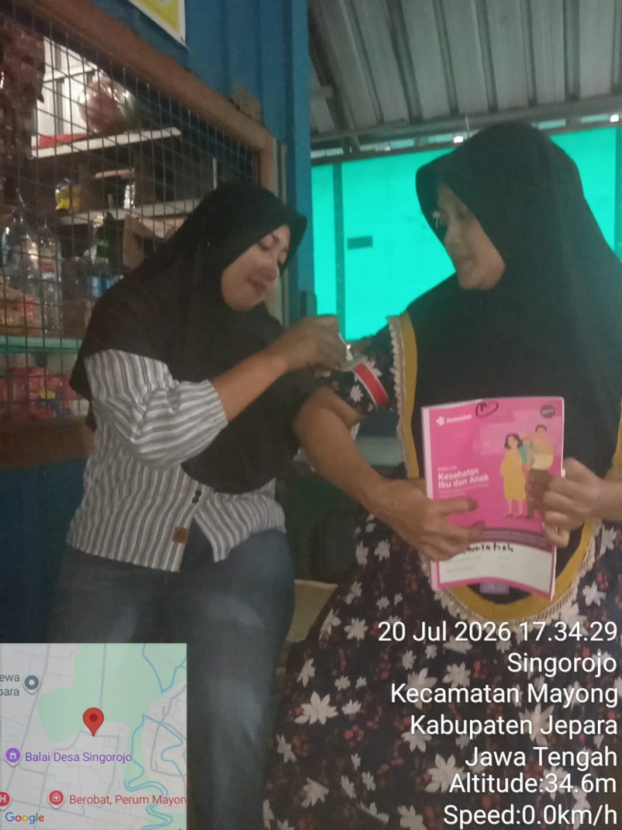 Kunjungan Kader TPK kepada Ibu Hamil Muntatiah RT 04/RW 02