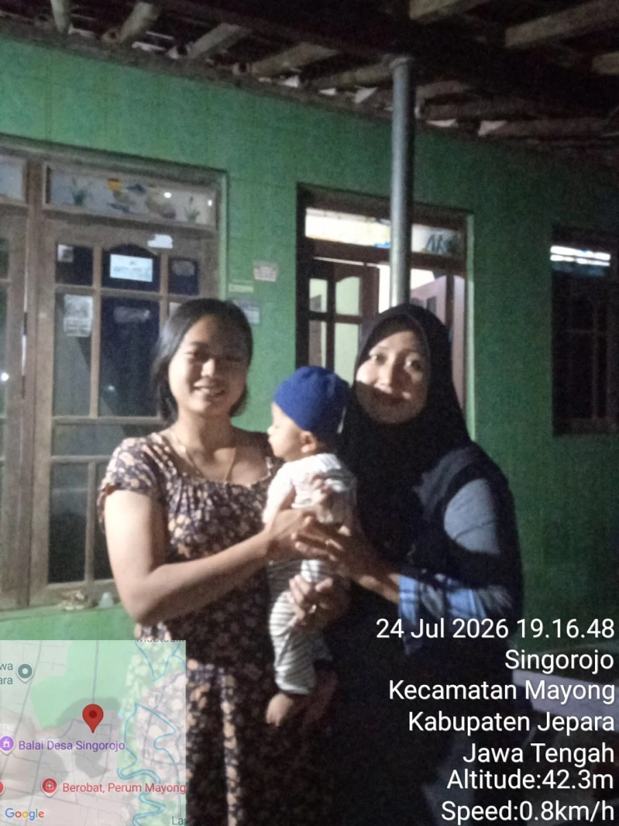 Kunjungan Kader TPK kepada Balita Muhammad Fawwaz Attaqi RT 04/RW 02