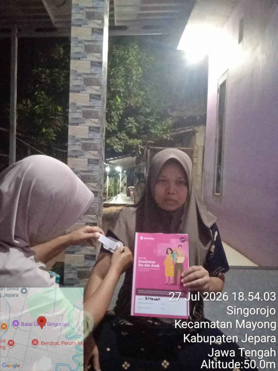 Kunjungan Lapangan Kader TPK Kepada Ibu Hamil an. Ernawati (RT 03 RW 02)