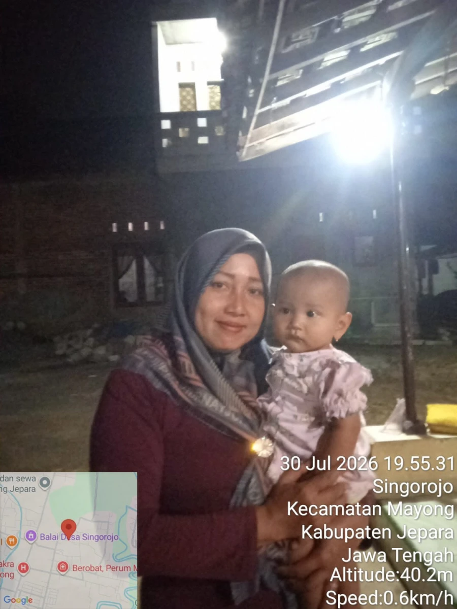 Kunjungan Kader TPK kepada Balita Lukluk Maulida RT 02/RW 02