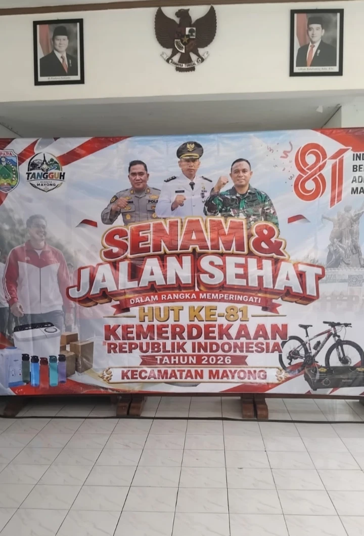 Keseruan Senam Dan Jalan Sehat HUT RI Ke 81