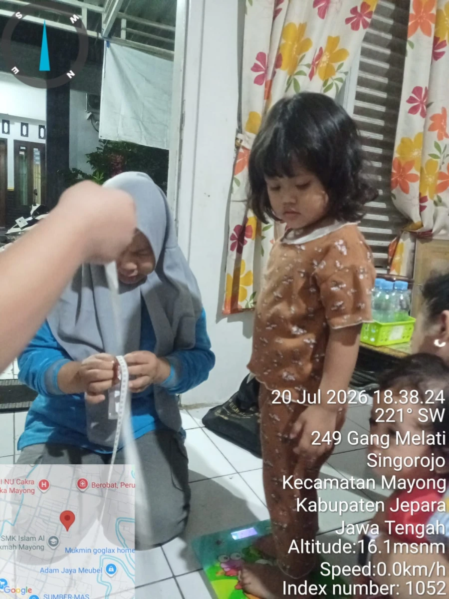 Kunjungan Kader TPK ke Balita Keiko Saski Endrawan