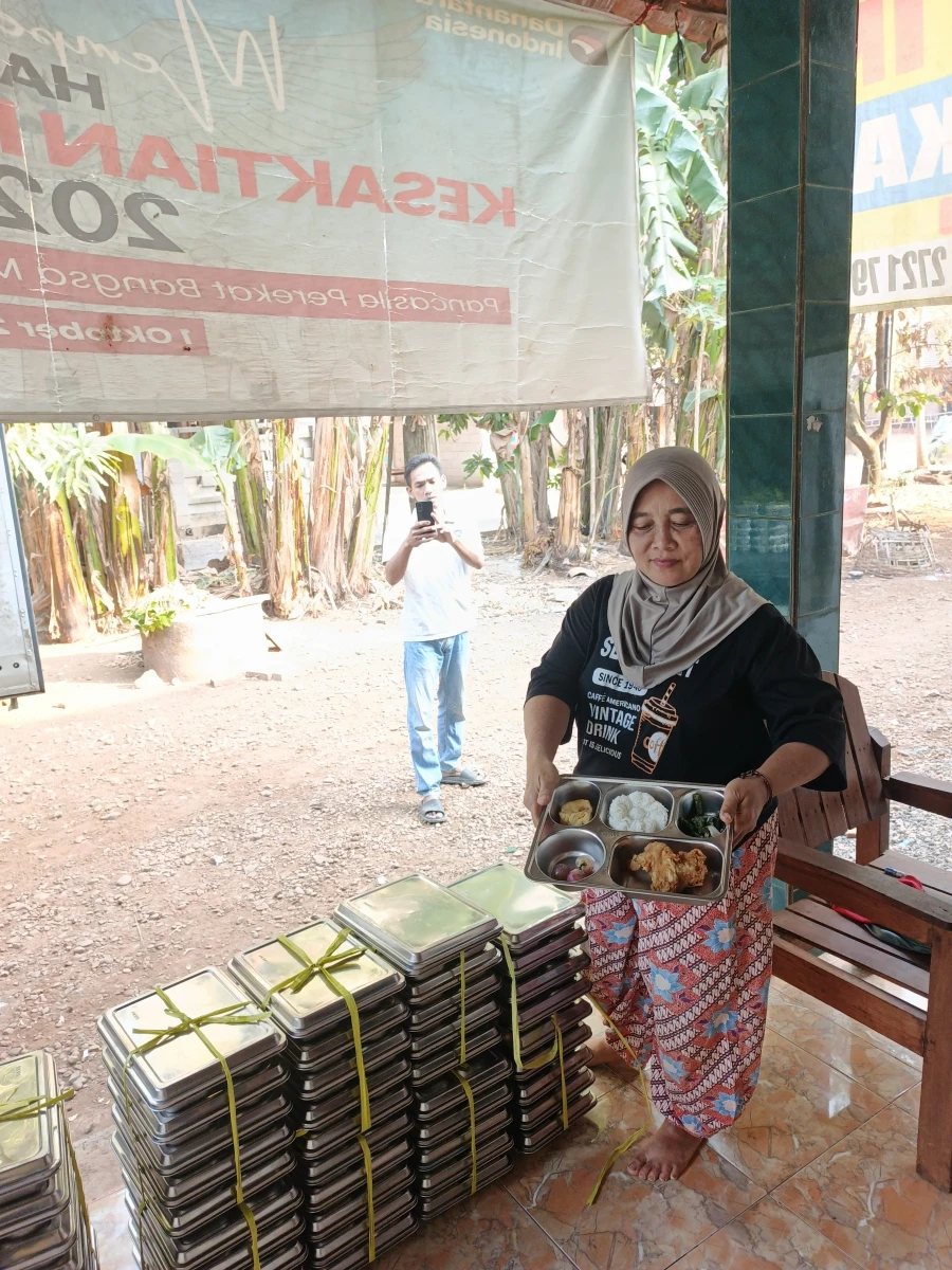 Distribusi MBG B3 posyandu melati 3 pada hari Jum'at tgl 14 Agustus 