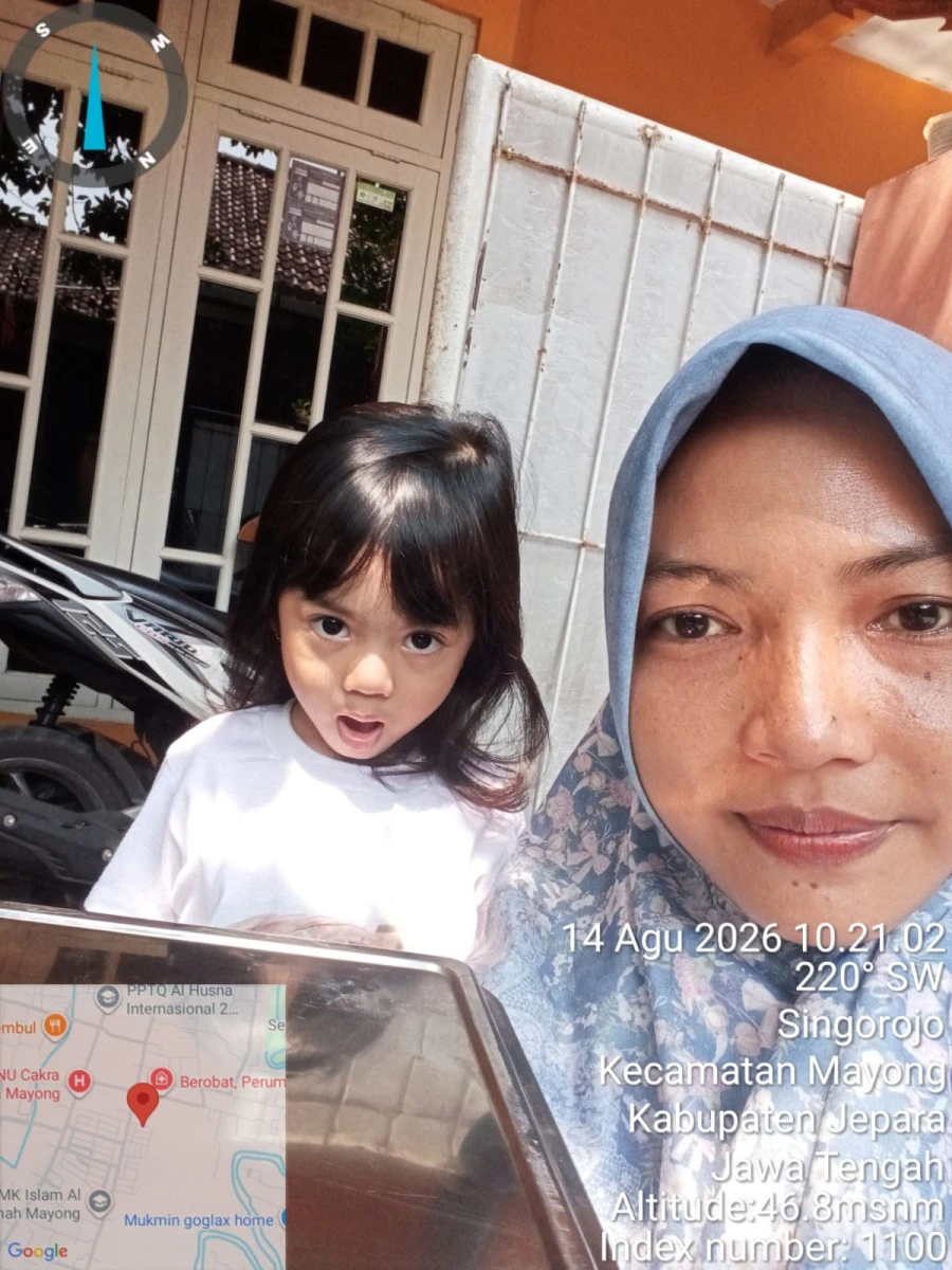 Pendistribusian MBG 3B kepada Balita melalui Posyandu Anggrek 1