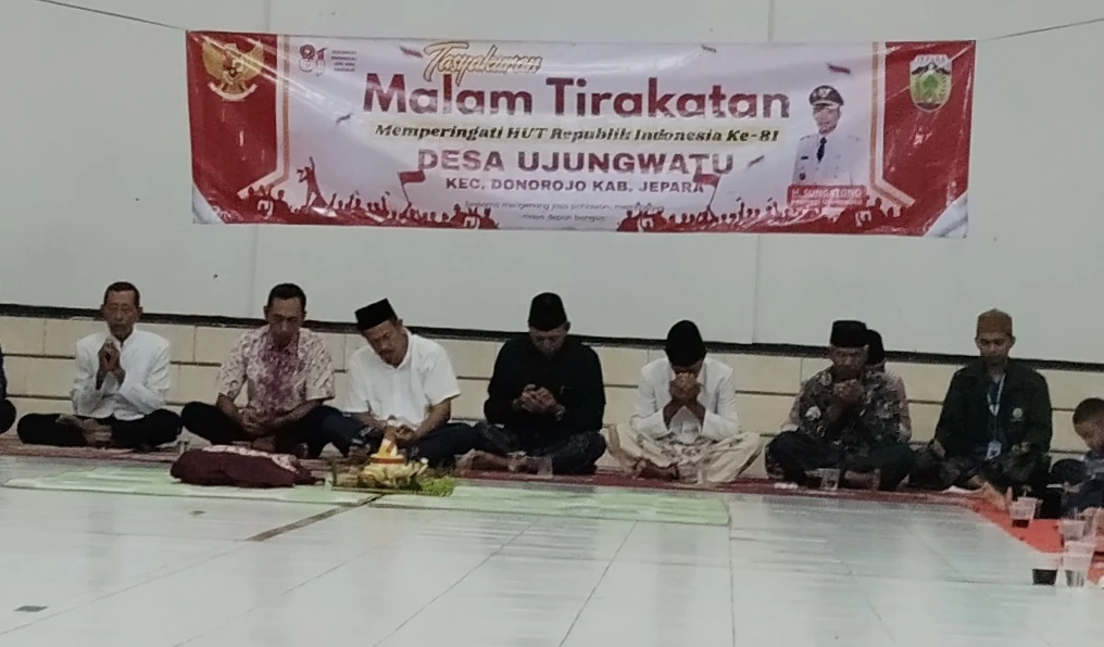 Malam Tirakatan dalam rangka HUT RI Ke-81 Desa Ujungwatu TH.2026