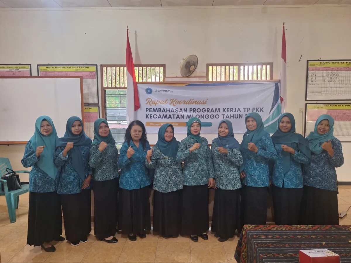 Rakor PKK kecamatan dgn PKK desa di desa Jambu