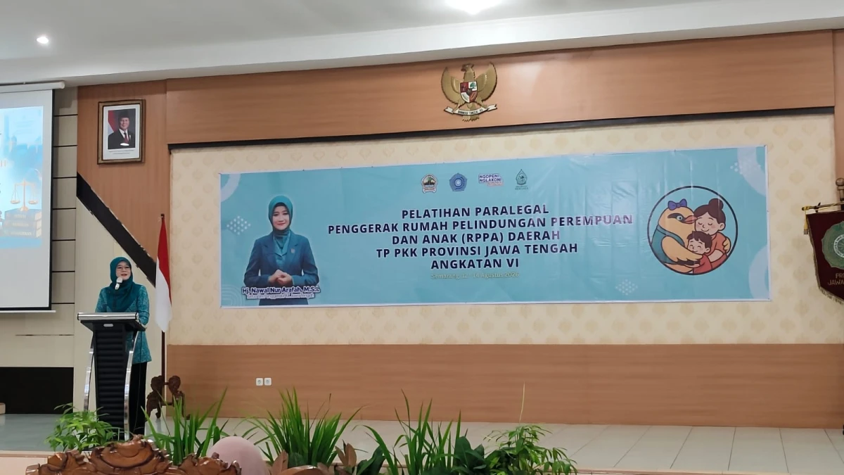 TP PKK Desa Tegalsambi Pokja I Ikuti Pembukaan Pelatihan Paralegal di Balai Koperasi Provinsi Jawa Tengah