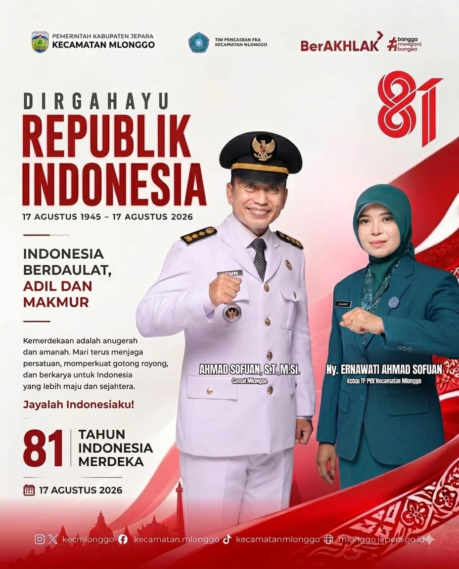 Dirgahayu Republik Indonesia ke-81: Bersatu, Berkarya untuk Indonesia Maju