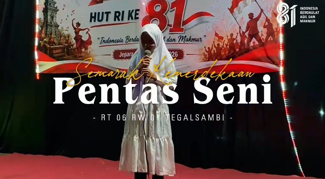Pentas Seni Semarakkan Peringatan HUT ke-81 Kemerdekaan RI di RT 06 RW 02 Desa Tegalsambi