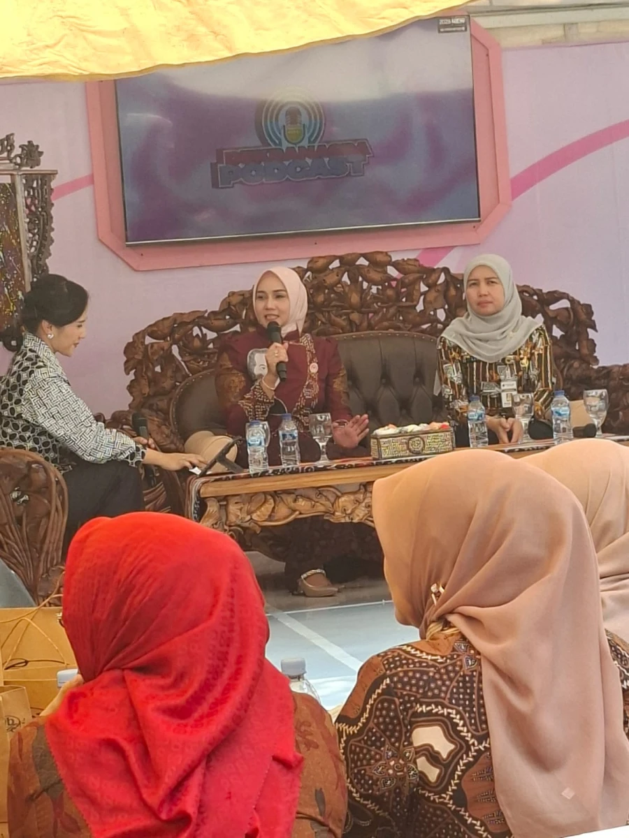 Podcast ketua dekrasnada Jepara di agenda HUT Jateng 