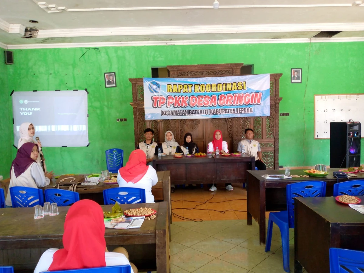 Rapat kordinasi tp PKK desa bringin dan peringatan  HUT  RI 