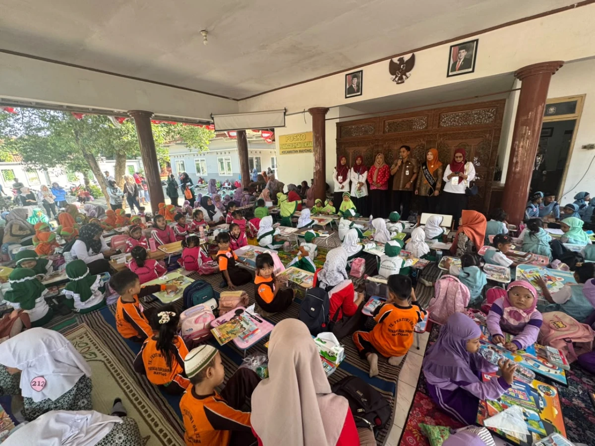 Semarak HUT RI ke-81, Lebih dari 500 Anak Meriahkan Lomba Mewarnai di Kecamatan Mayong