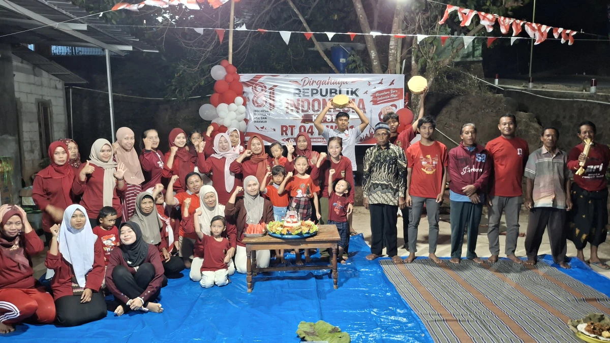 PKK RT 04 RW 01 Desa Jugo Dalam memperingati HUT RI Ke-81