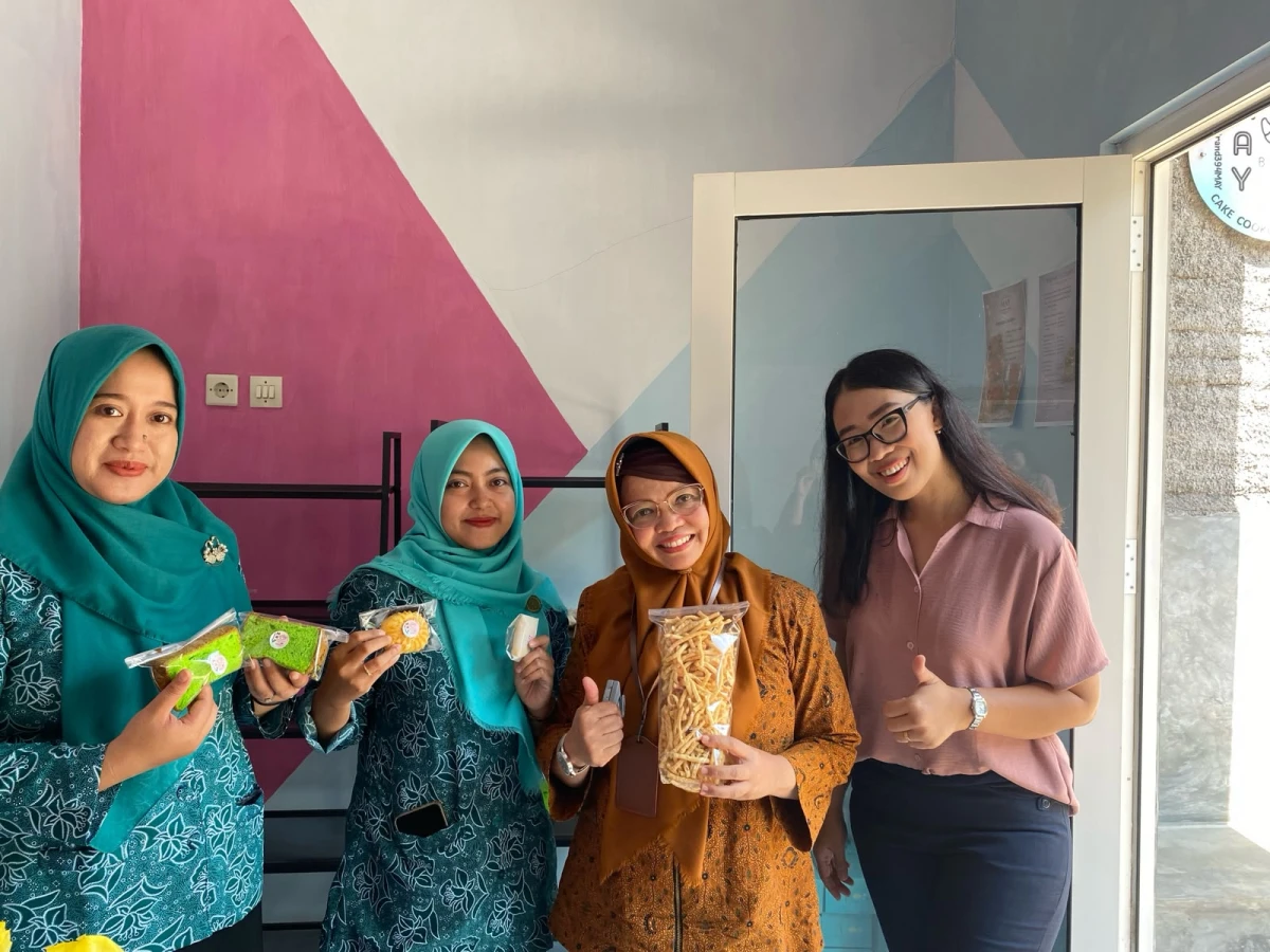  UMKM desa Langon yg ada di rt 1 rw 1 yg di datangi ibu sekcam dan ibu petinggi desa Langon