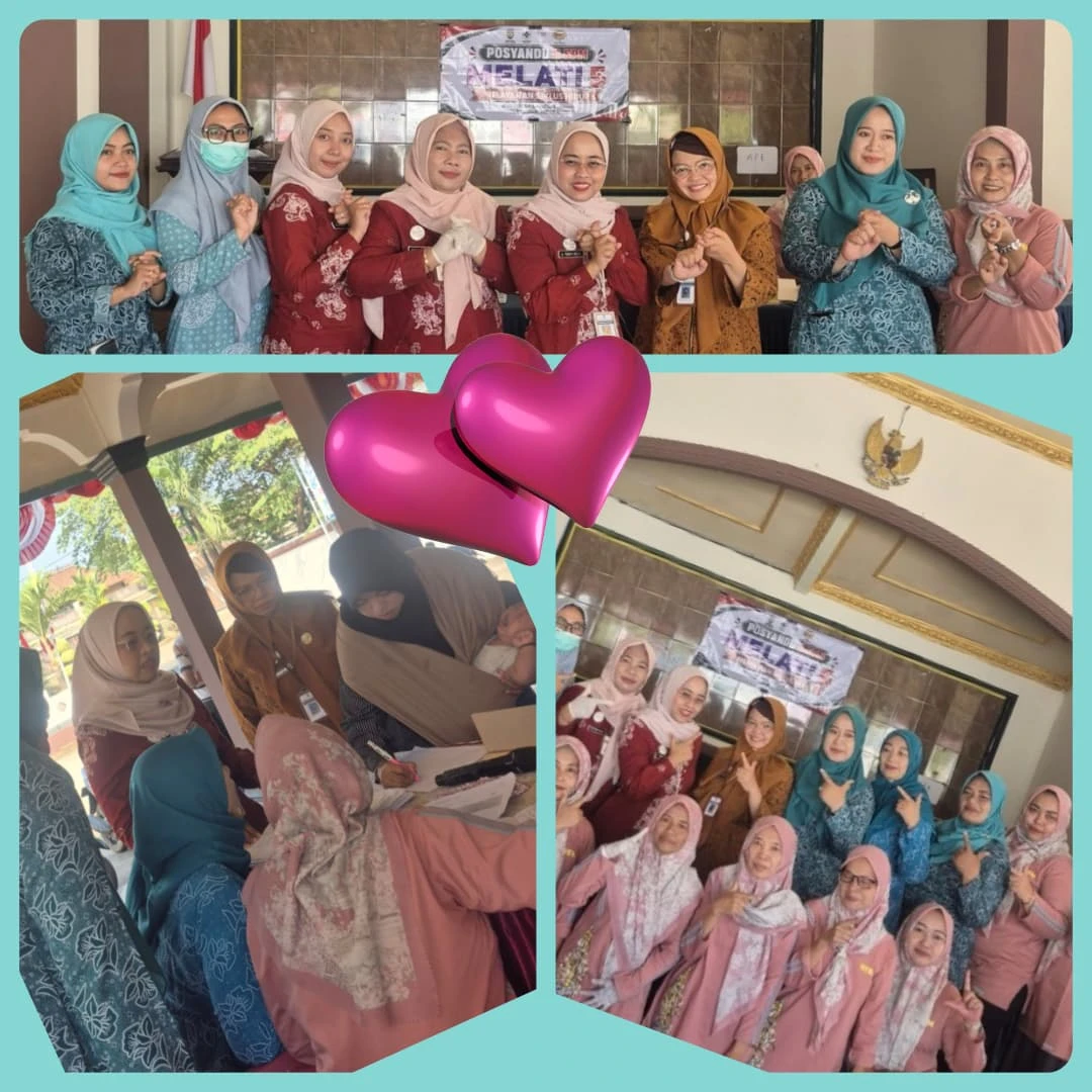 posyandu 6 SPM di pos melati 5 bertempat di baldes Langon juga di hadiri ibu kapus, bu sek cam, bu petinggi desa Langon 