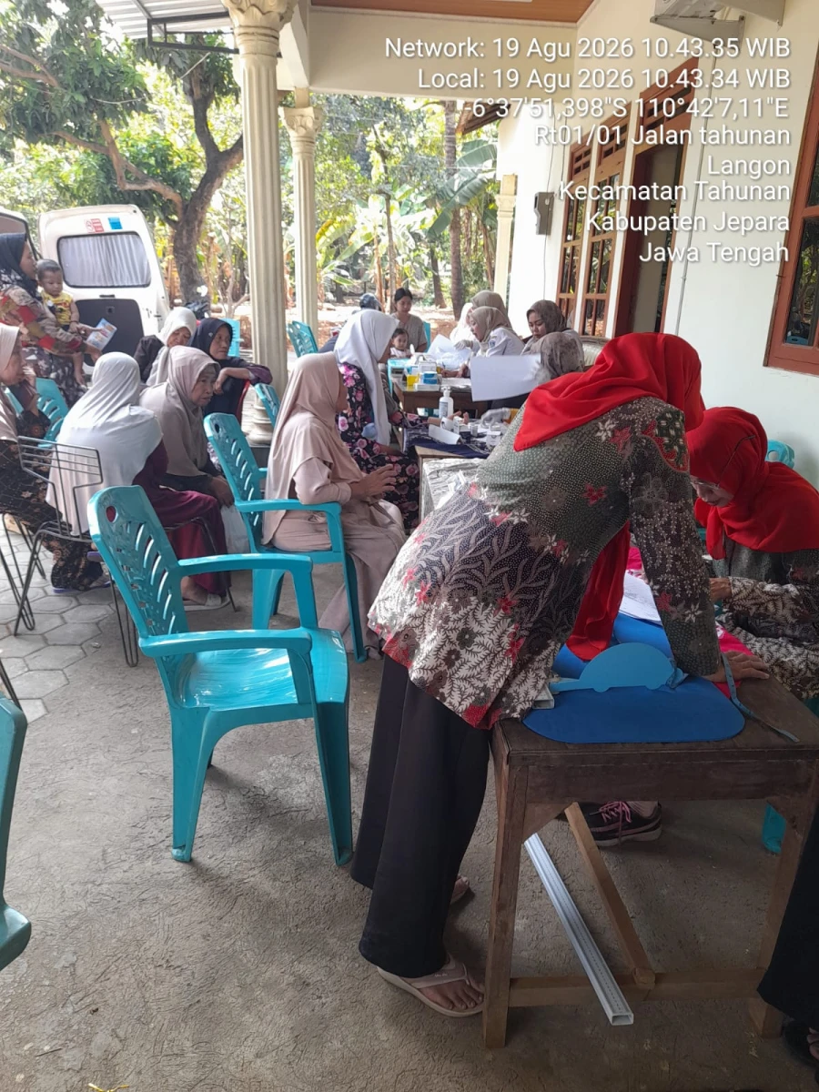 Kegiatan rutin bulaan posyadu 5 SPM di post Melati 4 Desa Langon