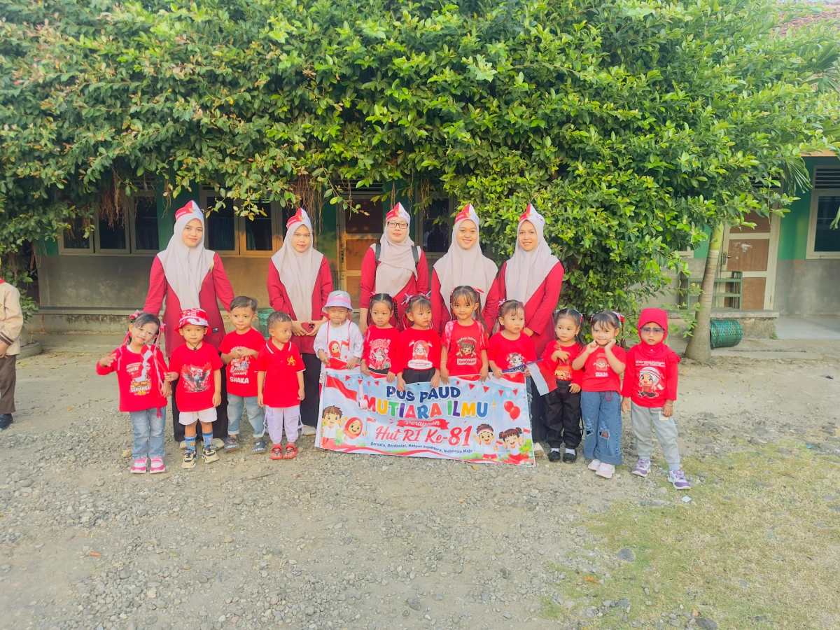 POS PAUD Mutiara Ilmu Desa Sumberrejo mengikuti perayaan 