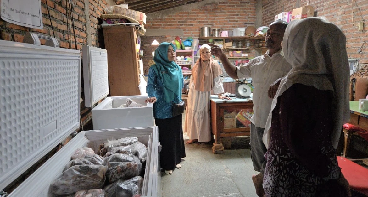 Kunjungan dan pembinaan umkm daging kambing frozen senenan