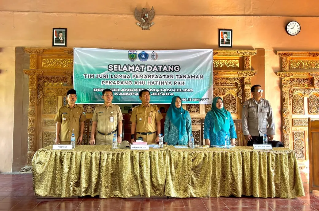 Lomba Pemanfataan Tanah Pekarangan Aku Hatinya PKK di Desa Gelang