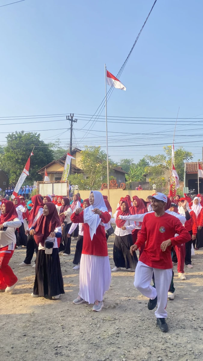 Kegiatan Jalan Sehat dan Senam bersama dalam rangka HUT RI ke-81