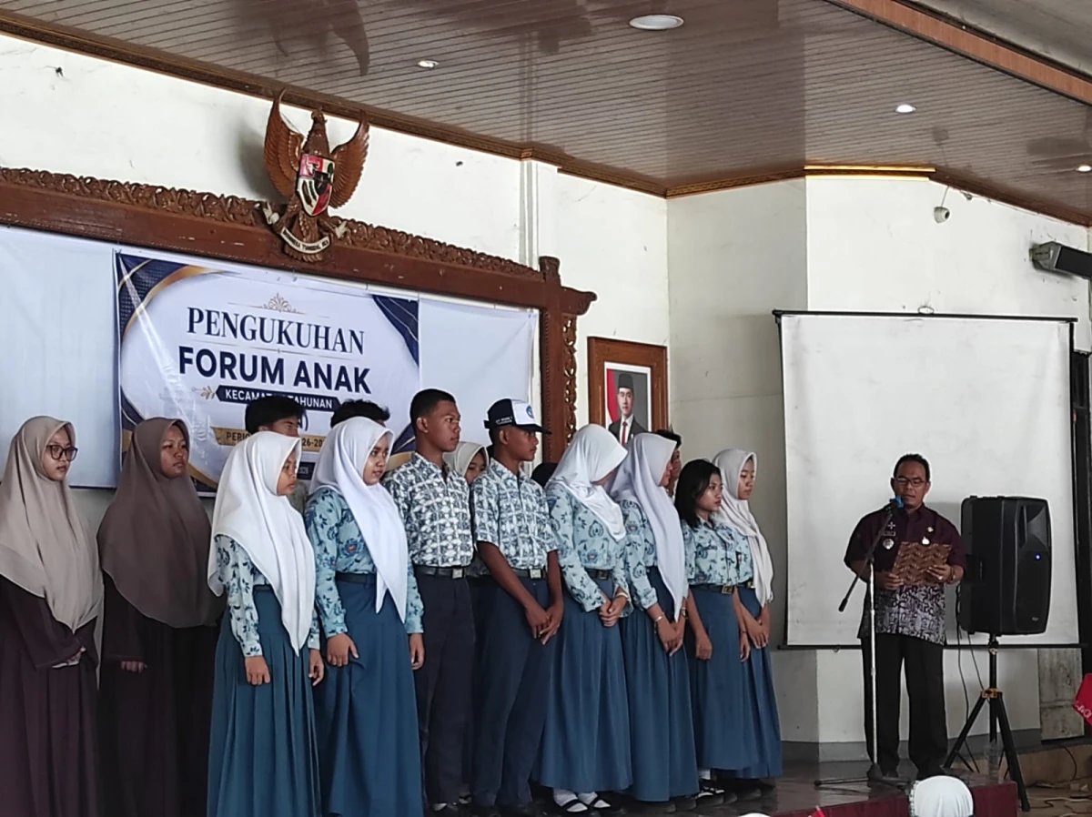 Pengukuhan Forum anak (FATAN)kecamatan Tahunan Kabupaten Jepara