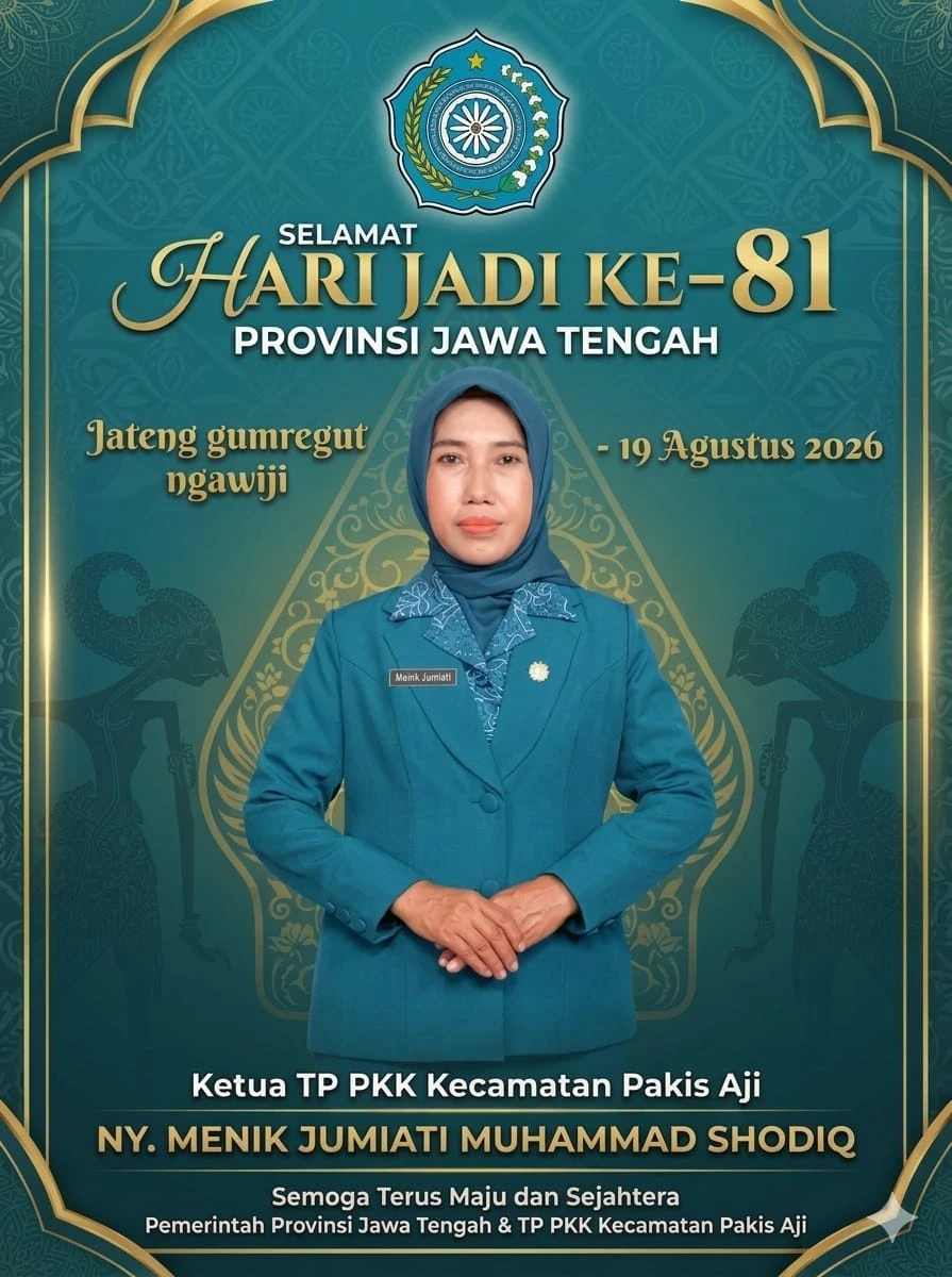 UCAPAN SELAMAT HARI ULANG TAHUN KE-81 PROVINSI JAWA TENGAH