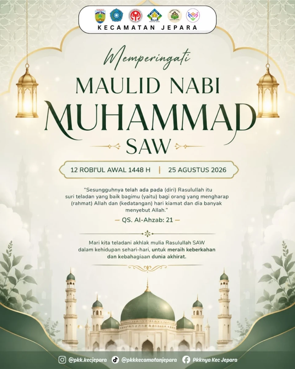 🌙 Selamat Memperingati Maulid Nabi Muhammad SAW 🌙