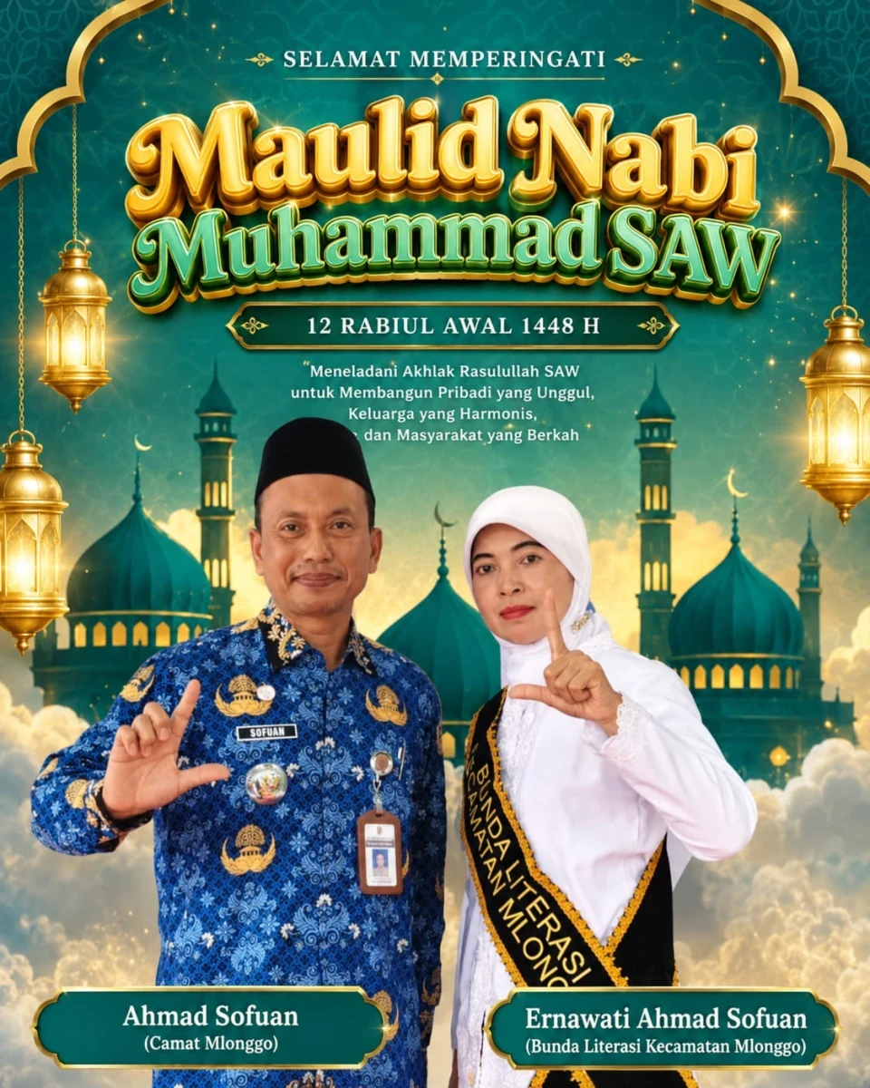 Bunda Literasi Kecamatan Mlonggo Mengajak Meneladani Akhlak Rasulullah untuk Membentuk Generasi Berkarakter