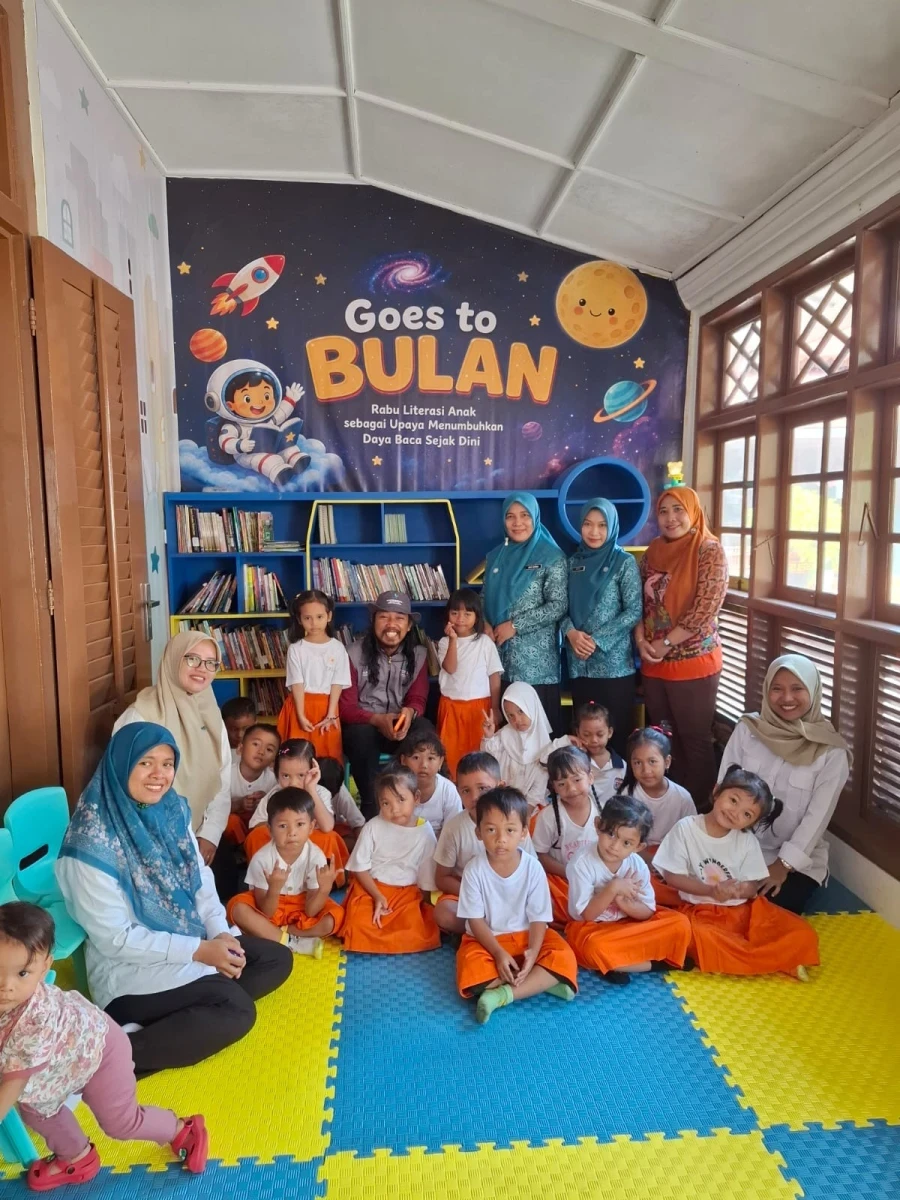 Pojok Pelangi Kartini Terima Kunjungan 20 Anak TK Bahari Bulu Jepara, PKK Jepara Kenalkan Literasi Sejak Dini