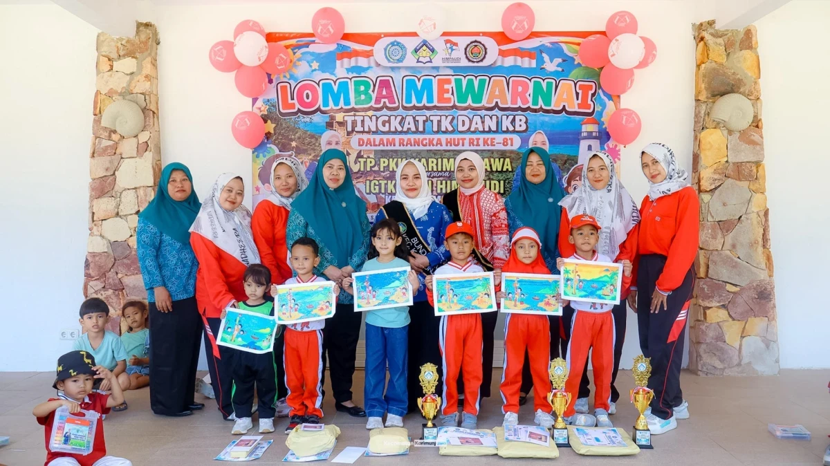 🎨✨ Serunya Lomba Mewarnai PAUD & TK Kecamatan Karimunjawa!