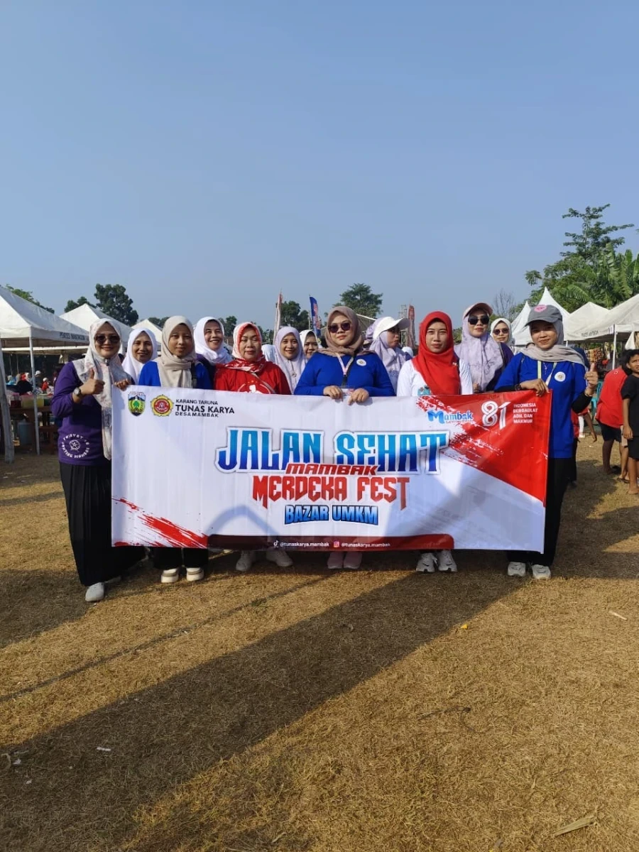 Jalan Sehat dan Senam PKK Anti Mager Meriahkan Mambak Merdeka Fest