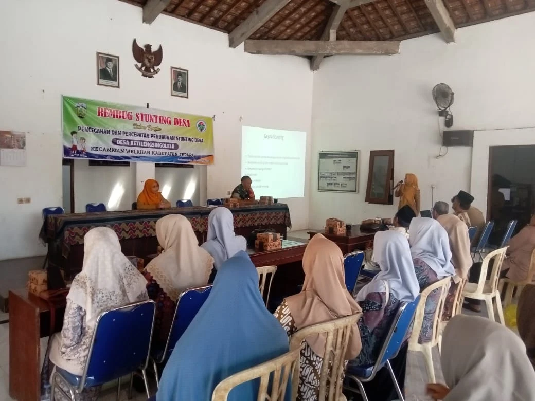 Acara Rembug Stunting Desa Dalam Rangka pencegahan dan percepatan penurunan Stunting Desa. Desa ketilengsingolelo, Kec Welahan Kab Jepara