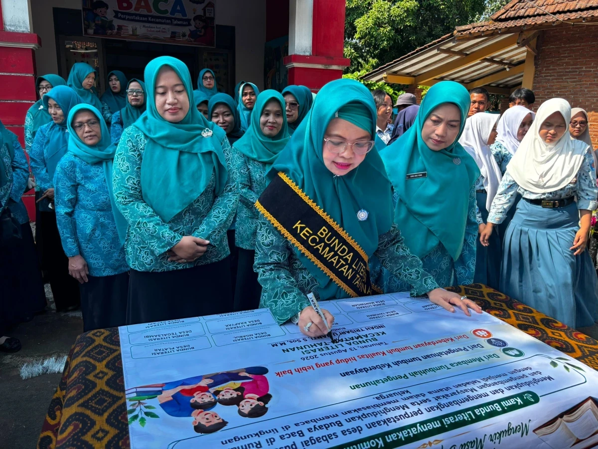 Pengukuhan bunda literasi sekecamatan tahunan dipendopo kecamatan tahunan kabupaten Jepara 