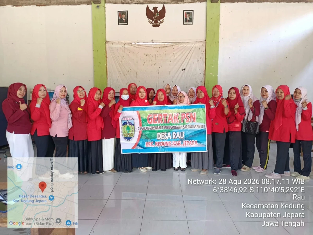 Kegiatan PSN serentak Desa Rau