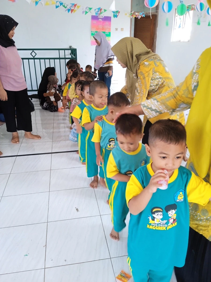 Kegiatan pos PAUD Anggrek Indah Desa Rau