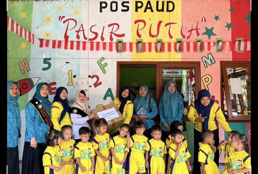 Kunjungan dari bunda paud kecamatan tahunan 