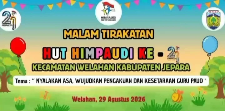 Malam Tirakatan HUT HIMPAUDI Ke 21 Kecamatan Welahan Tahun 2026