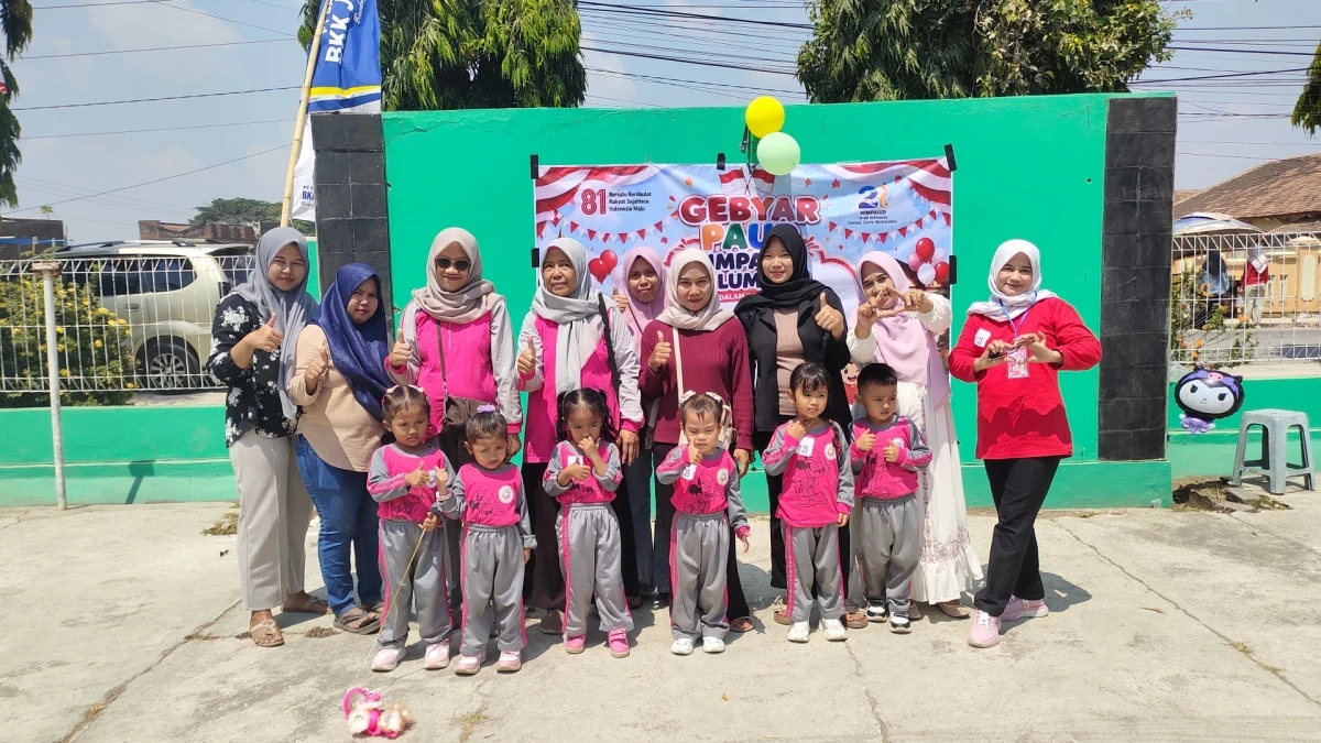 Mengikuti lomba gebyar paud tingkat kecamatan 