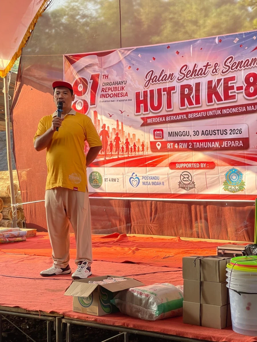 Ketua TP PKK Desa Tahunan Hadiri Perayaan HUT RI ke-81 di RW 02 Bendansari