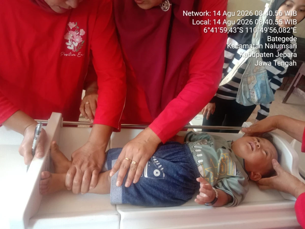 Pelaksanaan posyandu balita didukuh Gedinding 