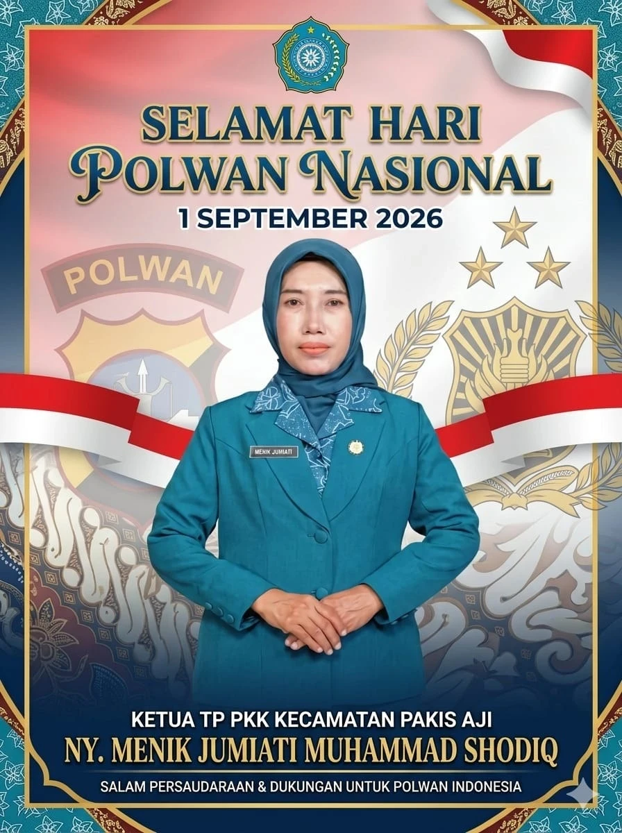 TP PKK KECAMATAN PAKIS AJI MENGUCAPKAN SELAMAT HARI POLWAN NASIONAL 1 SEPTEMBER 2026