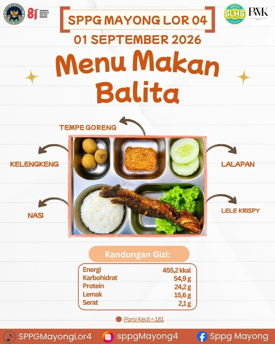 Pendistribusian mbg balita, bumil, busui di desa Mayonglor