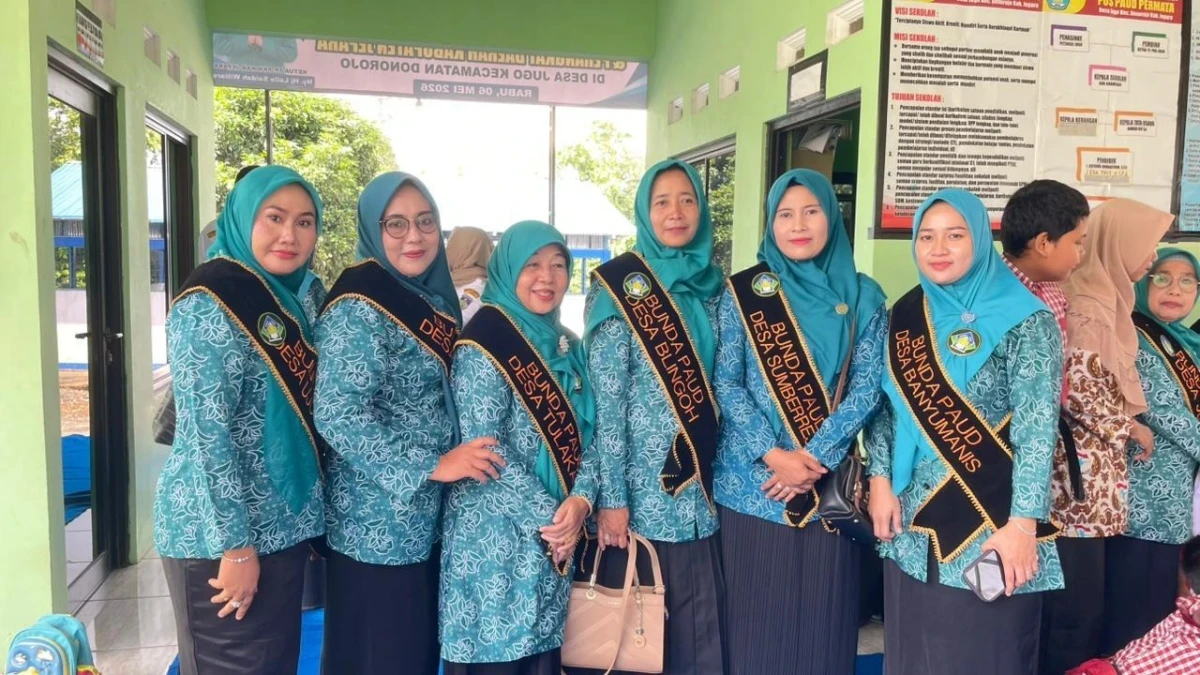 KUNJUNGAN BUNDA PAUD KAB. JEPARA DAN PERTEMUAN BUNDA PAUD DESA SE KECAMATAN DONOROJO
