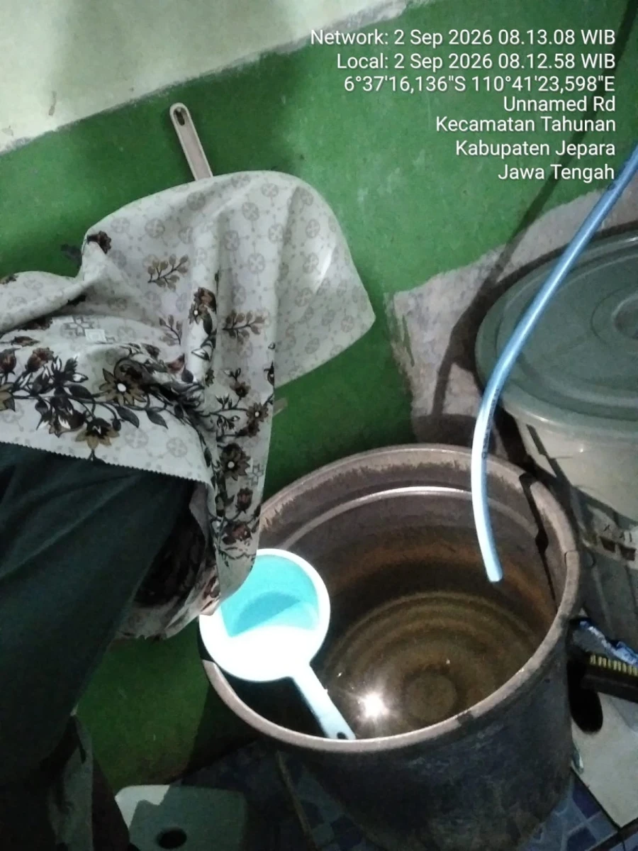 Pemantauan Jentik Berkala di RW 04 Desa Tahunan Capai Angka Bebas Jentik 78 Persen