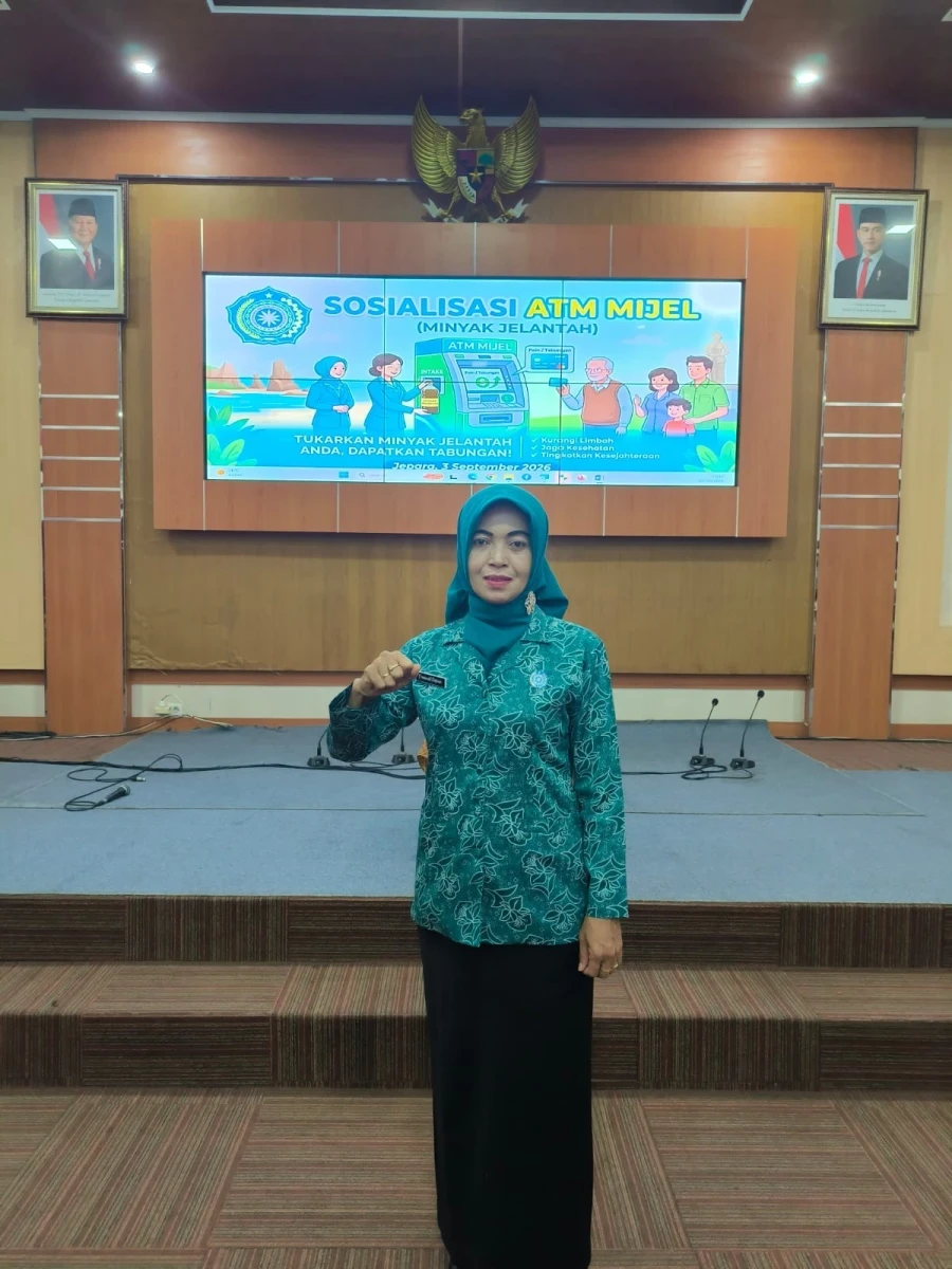 Ketua TP PKK Kecamatan Mlonggo Ikuti Sosialisasi ATM Mijel, Dorong Pengelolaan Minyak Jelantah yang Bernilai Manfaat