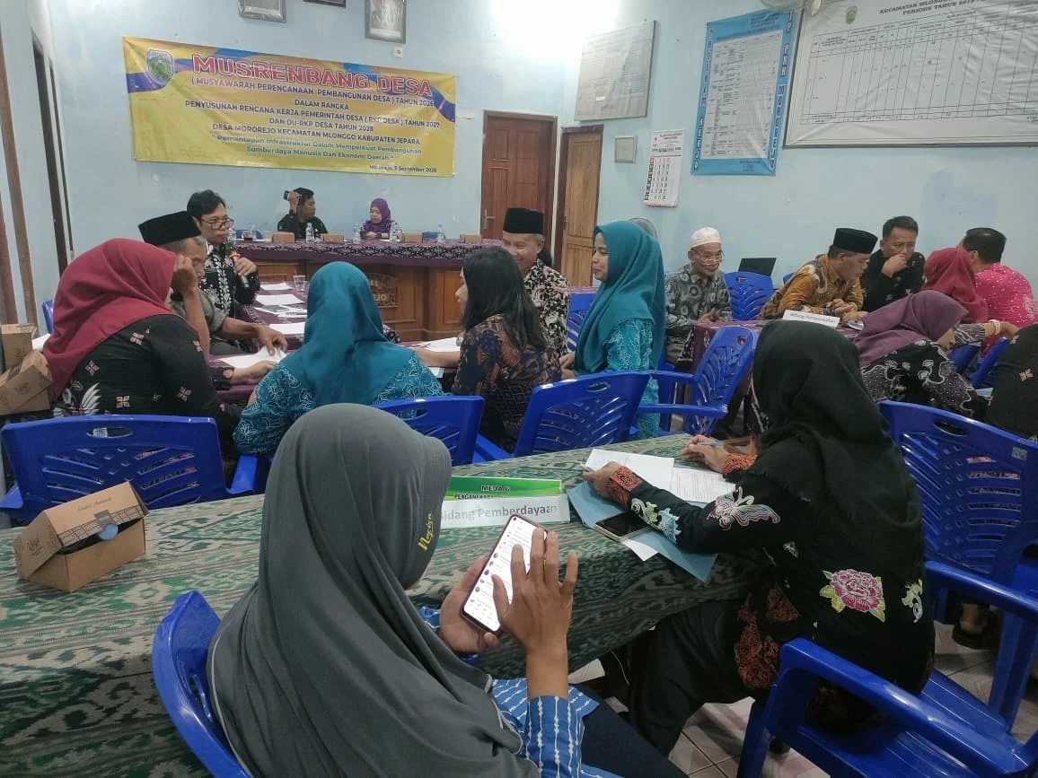 Ibu Ketua TP PKK Desa Mororejo Ikuti Musrenbang Desa Mororejo tahun 2026