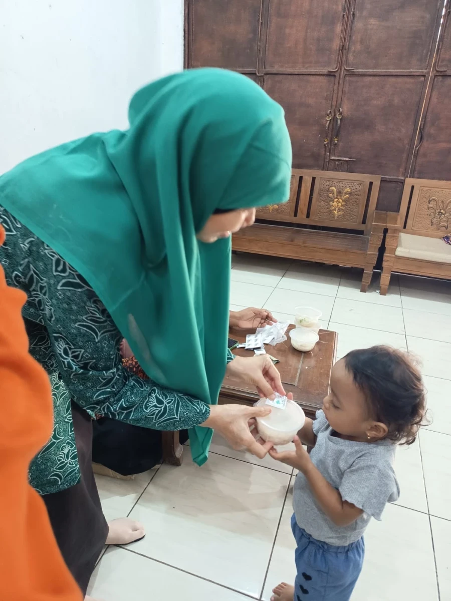 Pokja 1 mengikuti acara posyandu di teratai 03