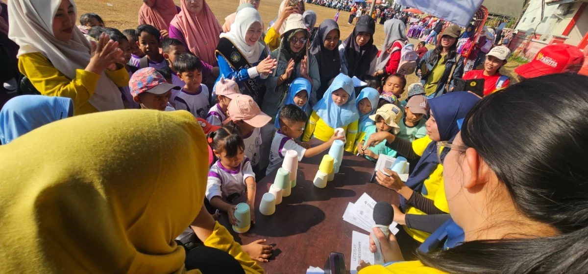 Kolaborasi bersama Yayasan Sumber Pulih Pertama Ujungwatu Kecamatan Donorojo dalam rangka Hari Anak Nasional yang diselenggarakan bersama dengan peringatan HUT Kemerdekaan RI ke 81